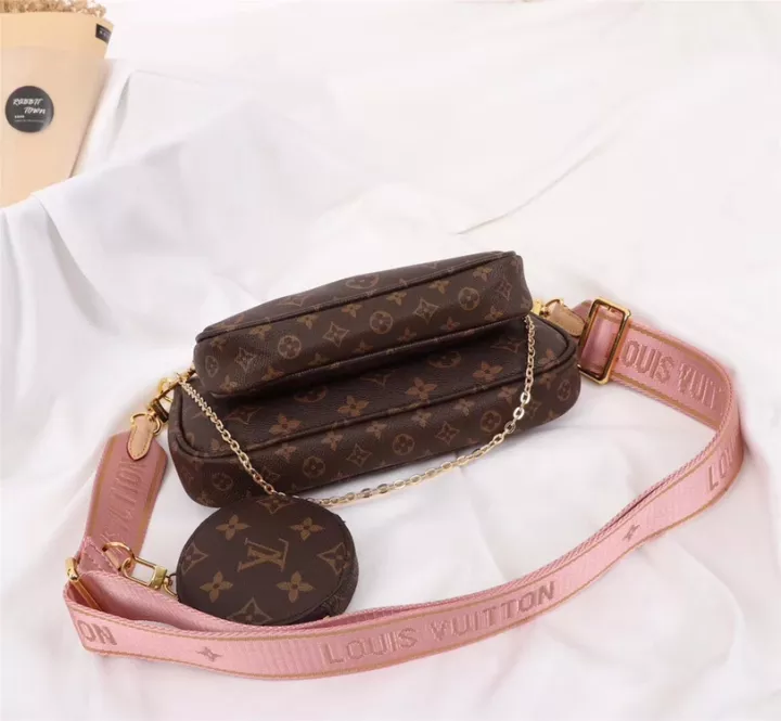 110a793e9aadc5fa819b7678c7a0b6ee.jpg_720x720q80.jpg_ Louis Vuitton Mono Pink Belt Multi Pochette Bag (With Box)