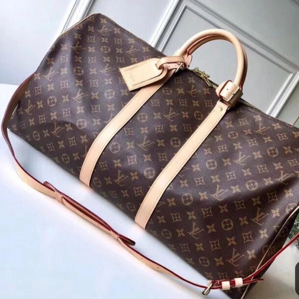 Louis Vuitton Coffee Mono Duffle Bag
