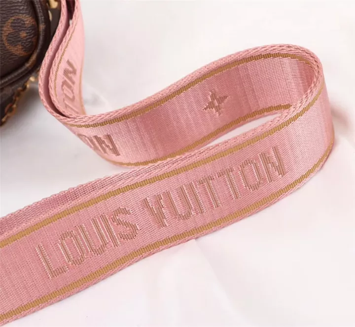 252ab7dac4a159e6f7eda526cb6a8180.jpg_720x720q80.jpg_ Louis Vuitton Mono Pink Belt Multi Pochette Bag (With Box)
