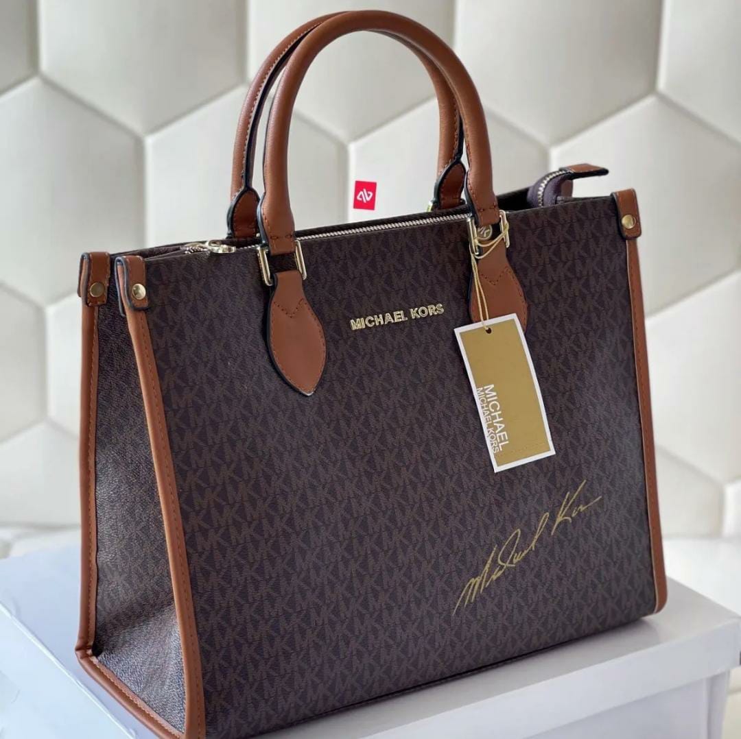 WhatsApp Image 2022-04-09 at 3.53.18 PM Michael Kors Coffee Signature Tote Bag