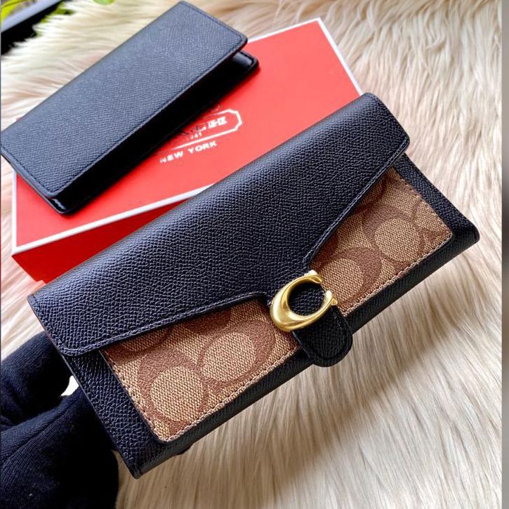 WhatsApp Image 2023-07-10 at 8.44.02 PM Coach Tabby Black Three Fold Wallet