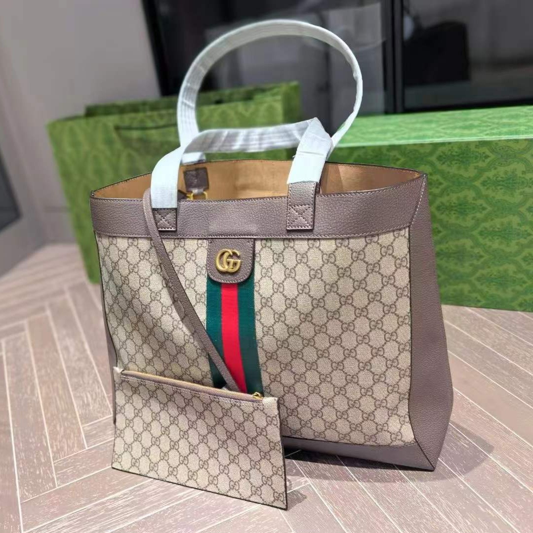 mmexport1760025810140 Gucci Ophidia GG Supreme Large Tote Bag
