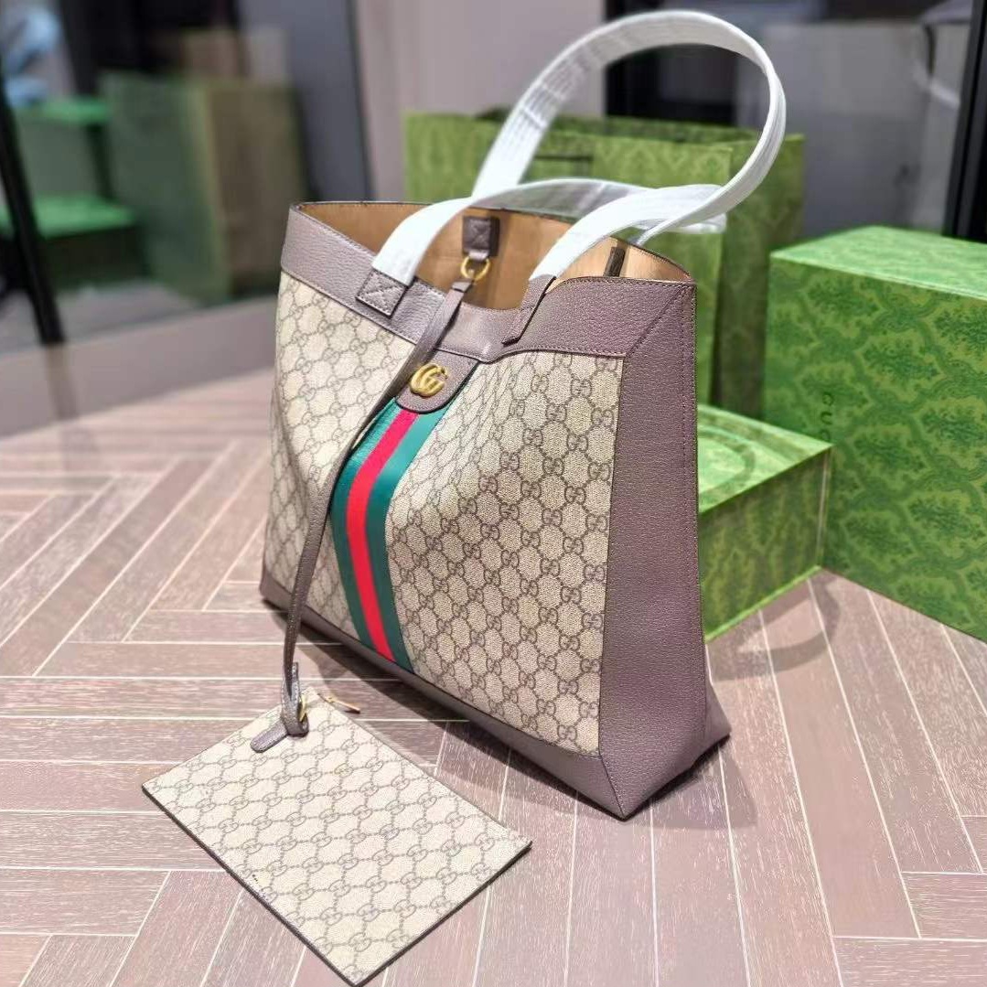 mmexport1760025835387 Gucci Ophidia GG Supreme Large Tote Bag