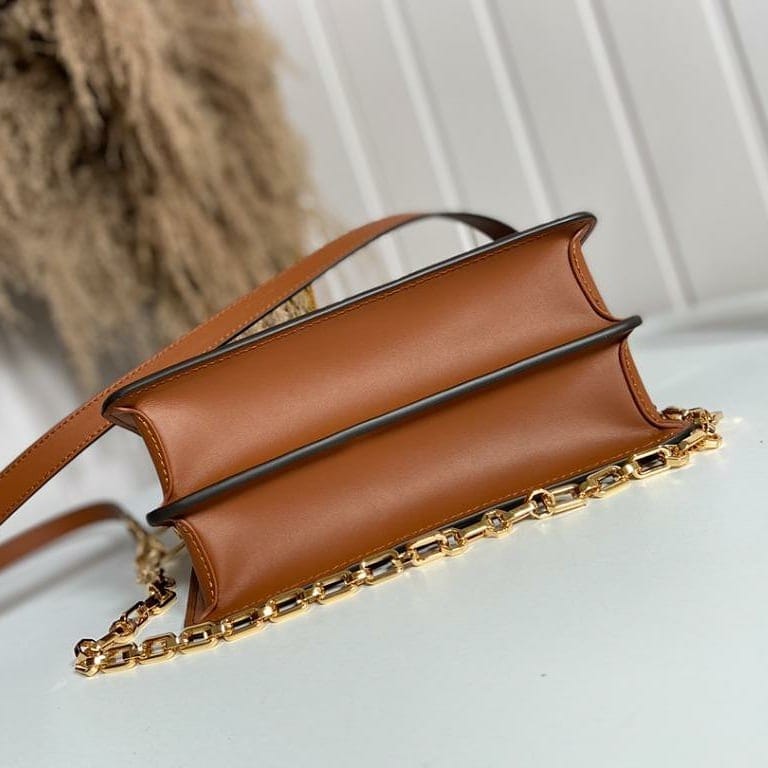 WhatsApp Image 2022-08-13 at 17.42.59 (1) Louis Vuitton Dauphine Brown Coffee Shoulder Bag (With Box)