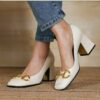 Gucci Horsebit White Pump