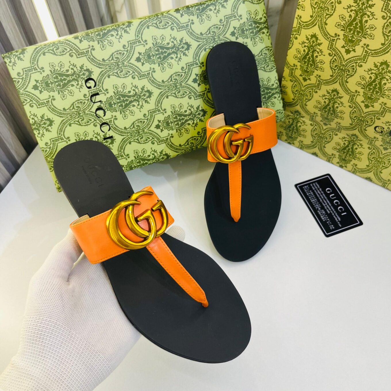 WhatsApp Image 2024-12-02 at 3.19.10 PM (3) Gucci Tan GG Thong Slide