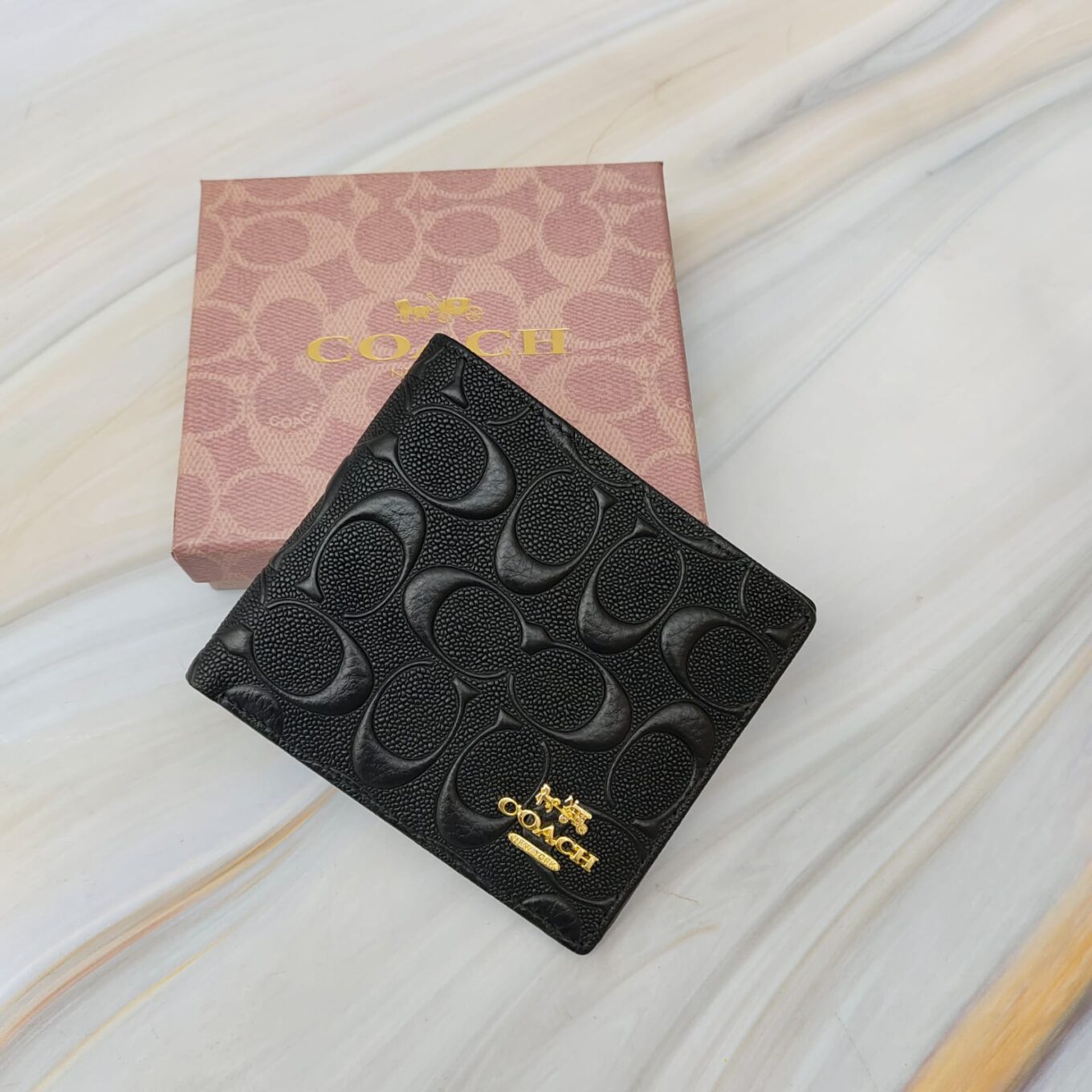 WhatsApp Image 2023-05-19 at 19.05.38 Coach Black Embossed Men's Premium Wallet