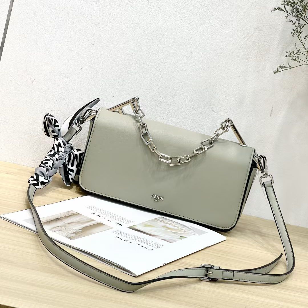 WhatsApp Image 2023-06-02 at 16.41.53 Fendi First Sight Green Sling Bag (With Box)