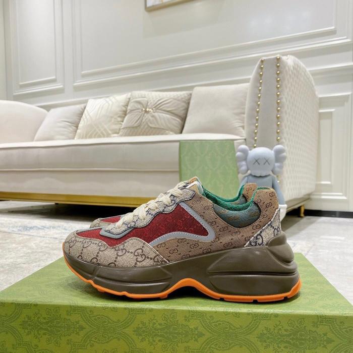 Gucci Gg Rython Brick Canvas Unisex Premium Quality Shoe