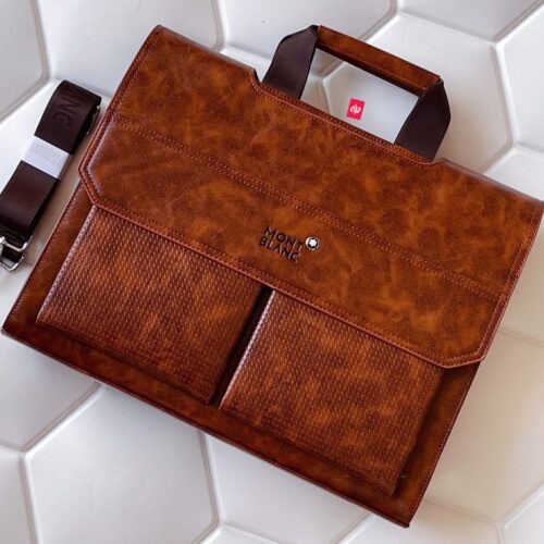 Montblanc Brown Laptop Bag