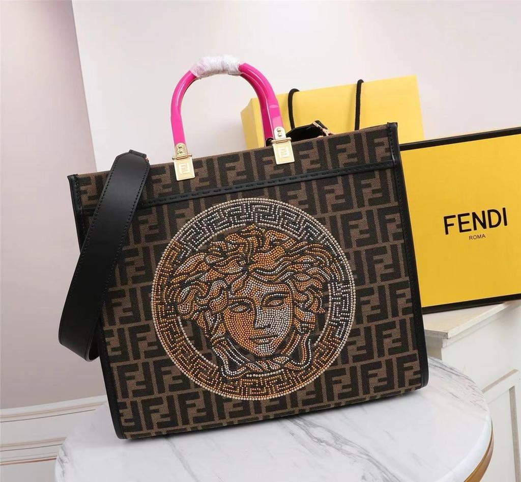 Fendi X Versace Roma Sunshine Tote Bag