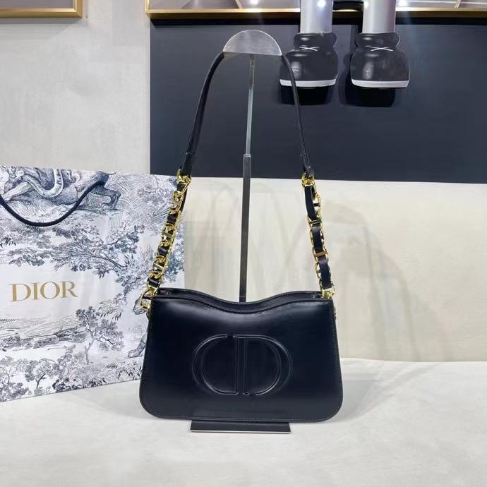 WhatsApp Image 2023-12-28 at 17.45.41_0fcbcf0d Christian Dior Black Signature Hobo Bag (With Box)