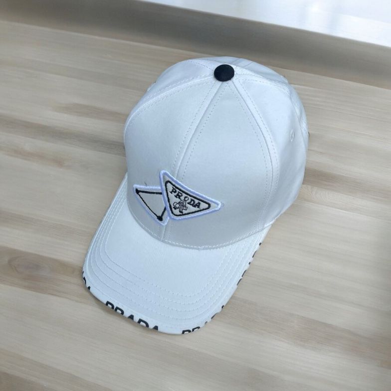 WhatsApp Image 2024-04-27 at 6.00.19 PM Prada White Baseball Cap