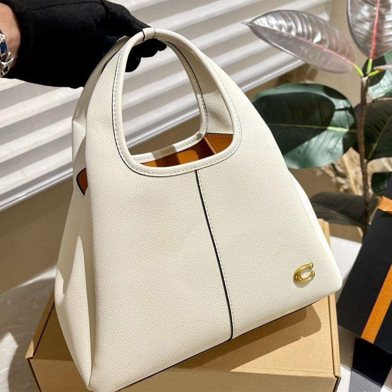 Coach Lana Beige Color Shoulder Bag (With Box)
