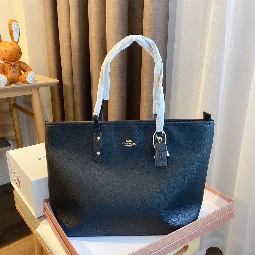 Coach Full Black City Tote Bag (With Box)