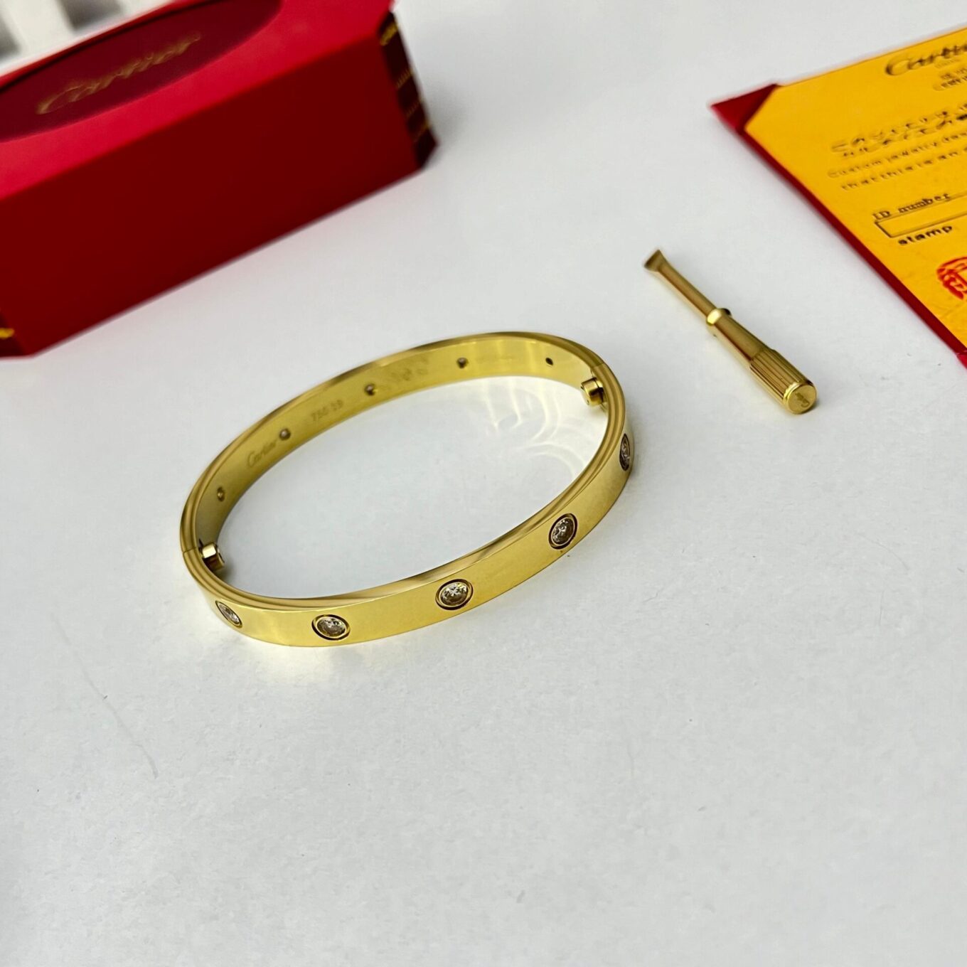 WhatsApp Image 2024-07-26 at 2.00.18 PM Cartier Golden Diamond Love Bracelet