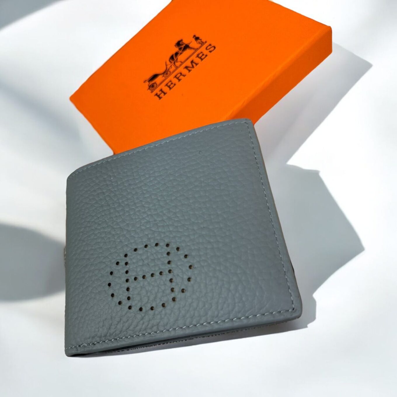 Hermes Greyish Blue Evelyn Premium Men’s Wallet