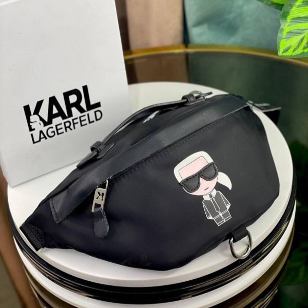 WhatsApp Image 2024-10-22 at 1.33.00 AM Karl Lagerfeld Black Chest Bag (With Box)