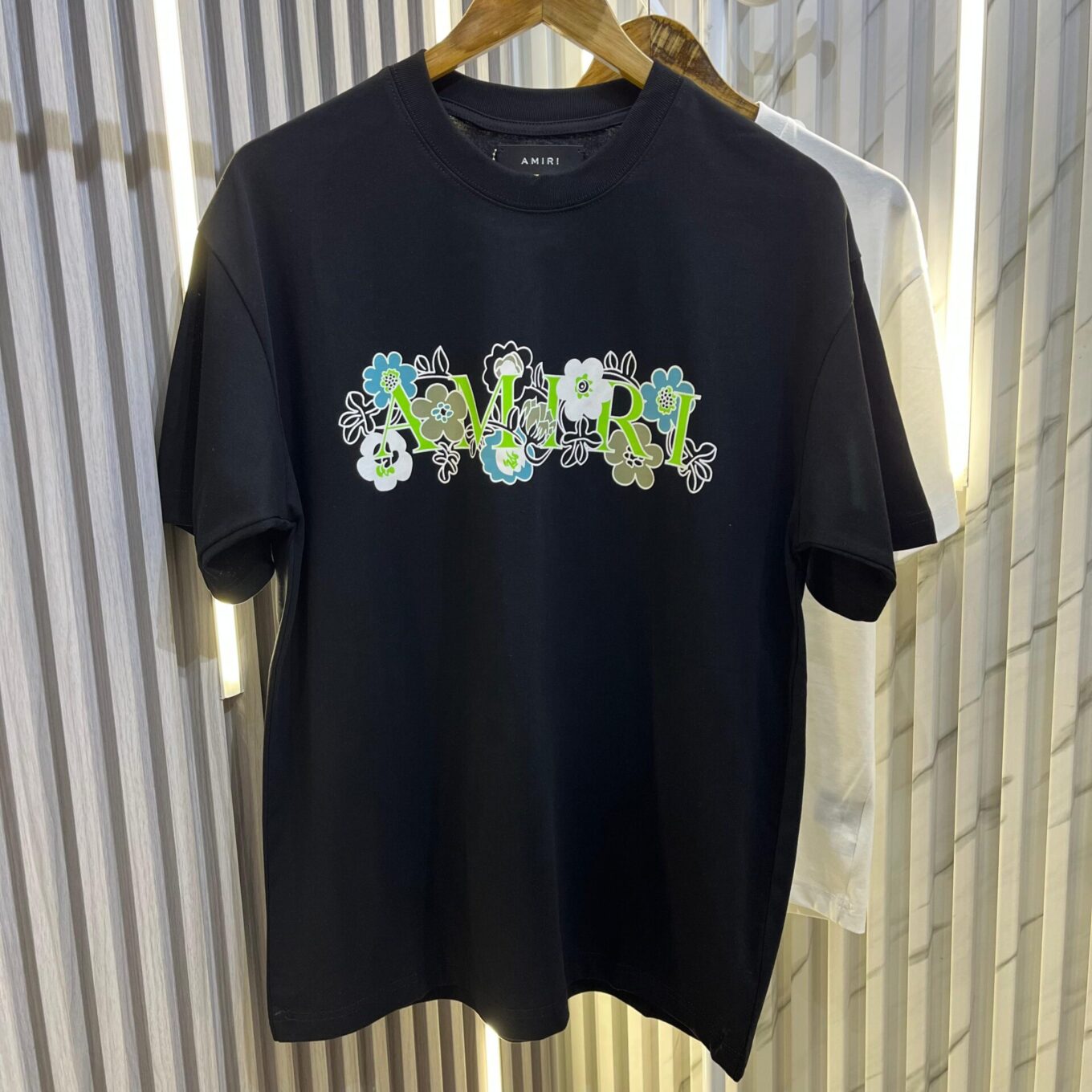 Amiri Floral Black Oversized Tshirt