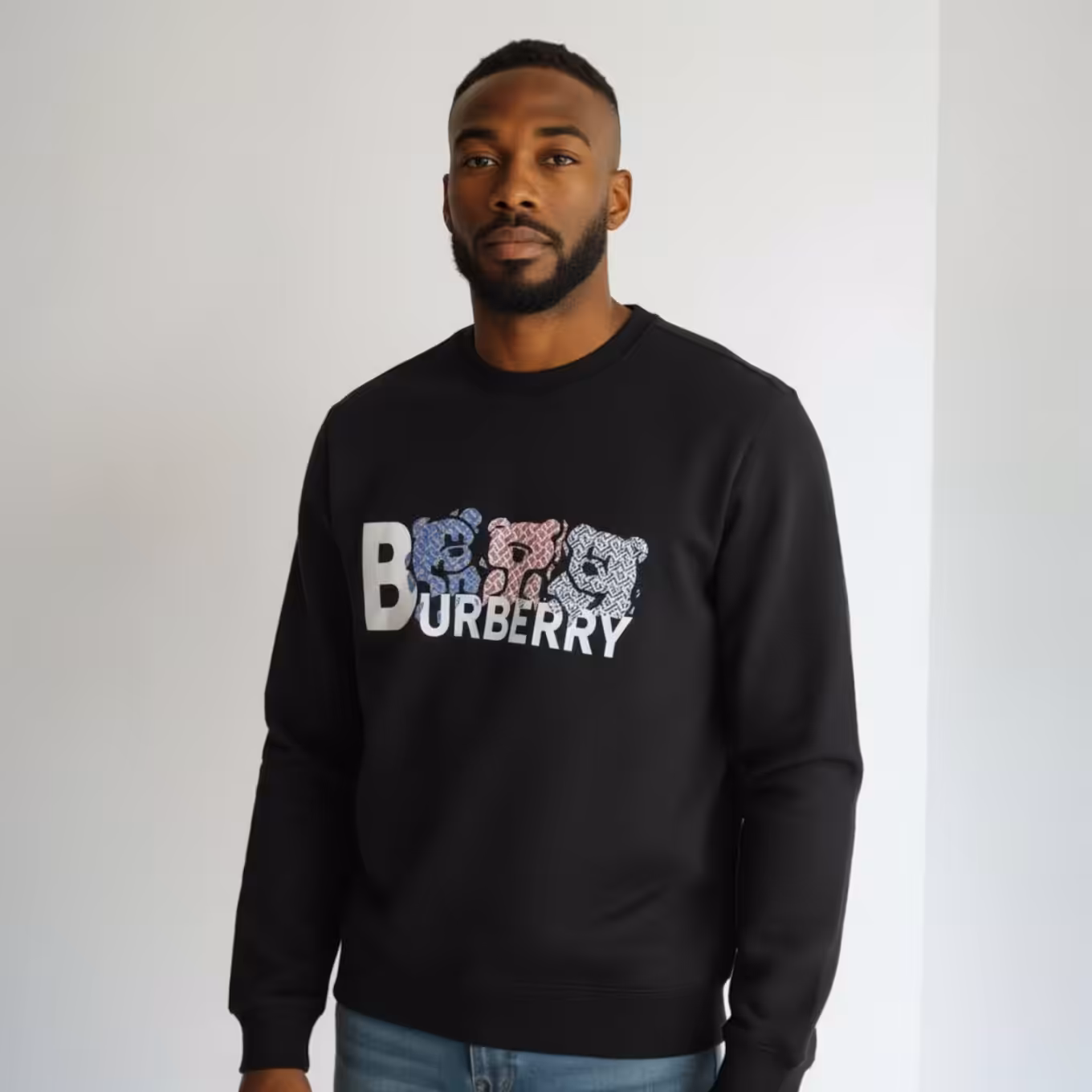 Photoroom_20251202_190433 Burberry Teddy Black Sweatshirt