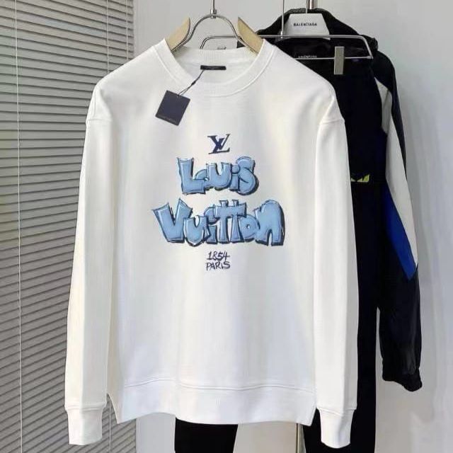 WhatsApp Image 2025-01-04 at 3.06.07 PM Louis Vuitton Brushed White Sweatshirt
