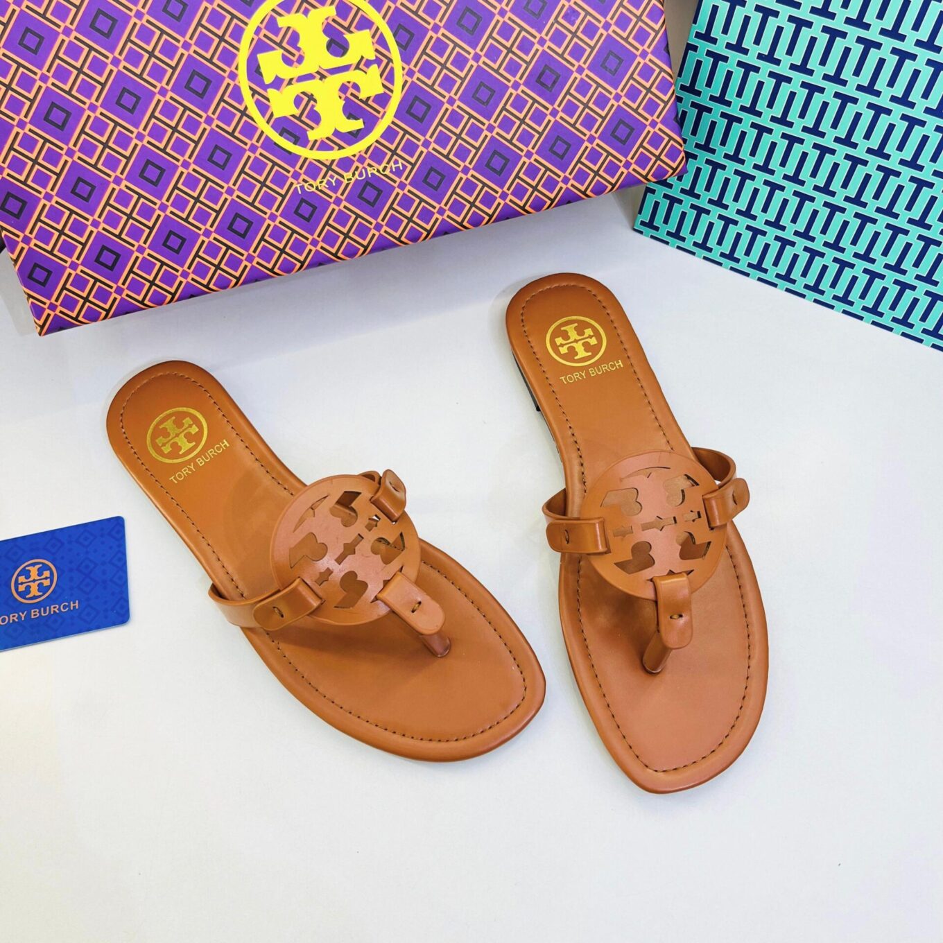 Tory Burch Miller Brown Slip On Flat