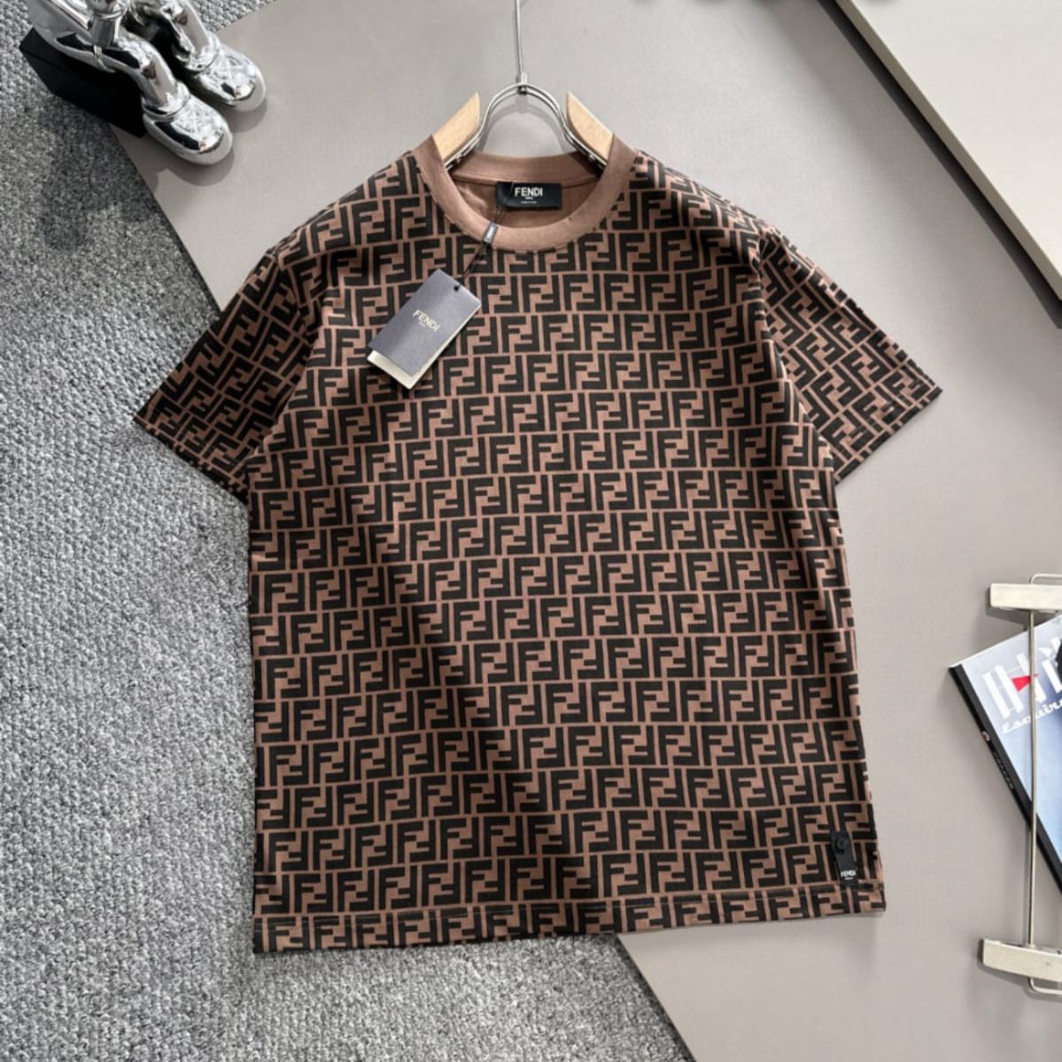 WhatsApp Image 2025-01-22 at 5.50.52 PM Fndi FF Monogram Tshirt