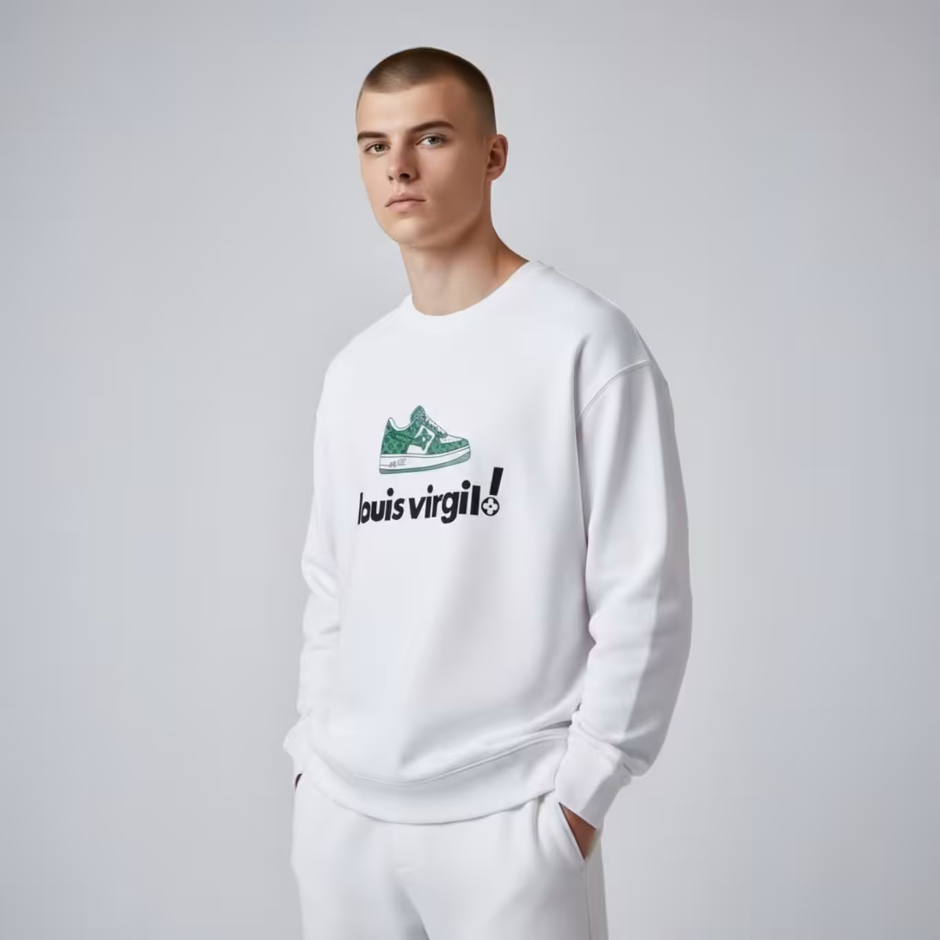 WhatsApp Image 2025-11-18 at 5.30.29 PM (2) Louis Vuitton Virgil White Sweatshirt