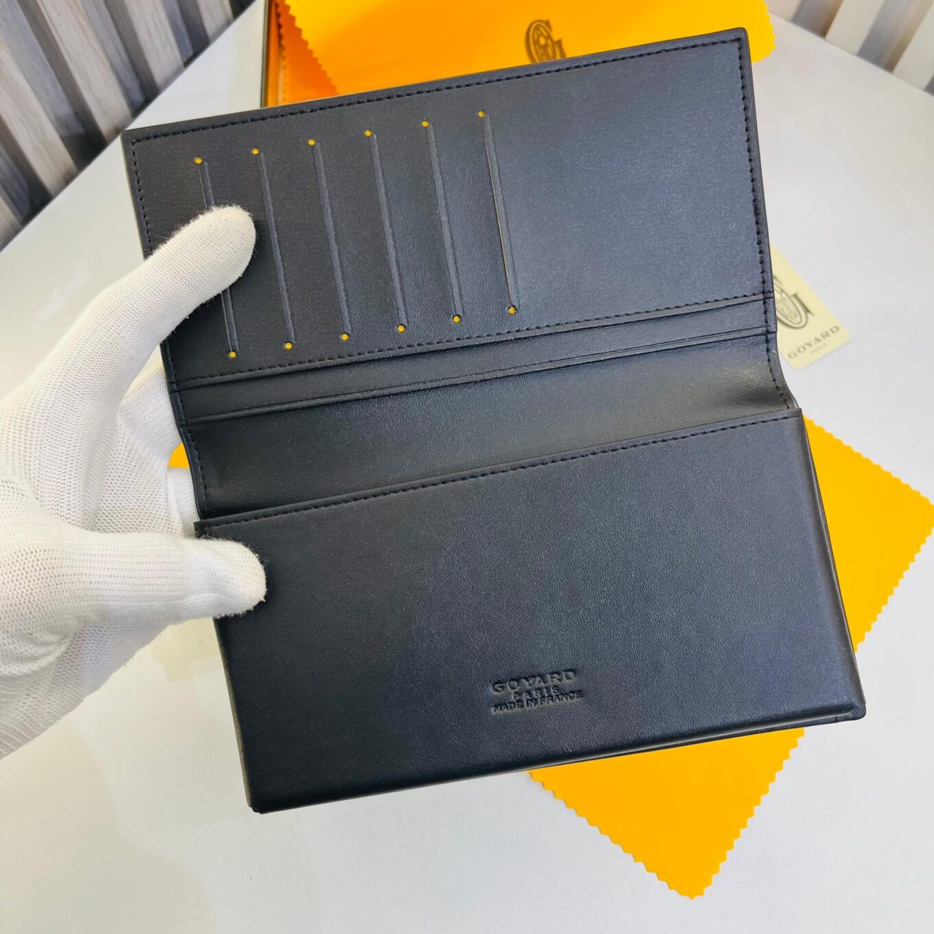 WhatsApp Image 2025-03-01 at 12.56.08 AM (1) Goyard Grenelle Black Long Premium Wallet