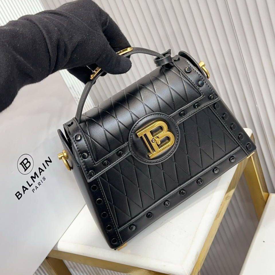 Balmain B Buzz Dynasty Black Color Hand Bag (With Box)