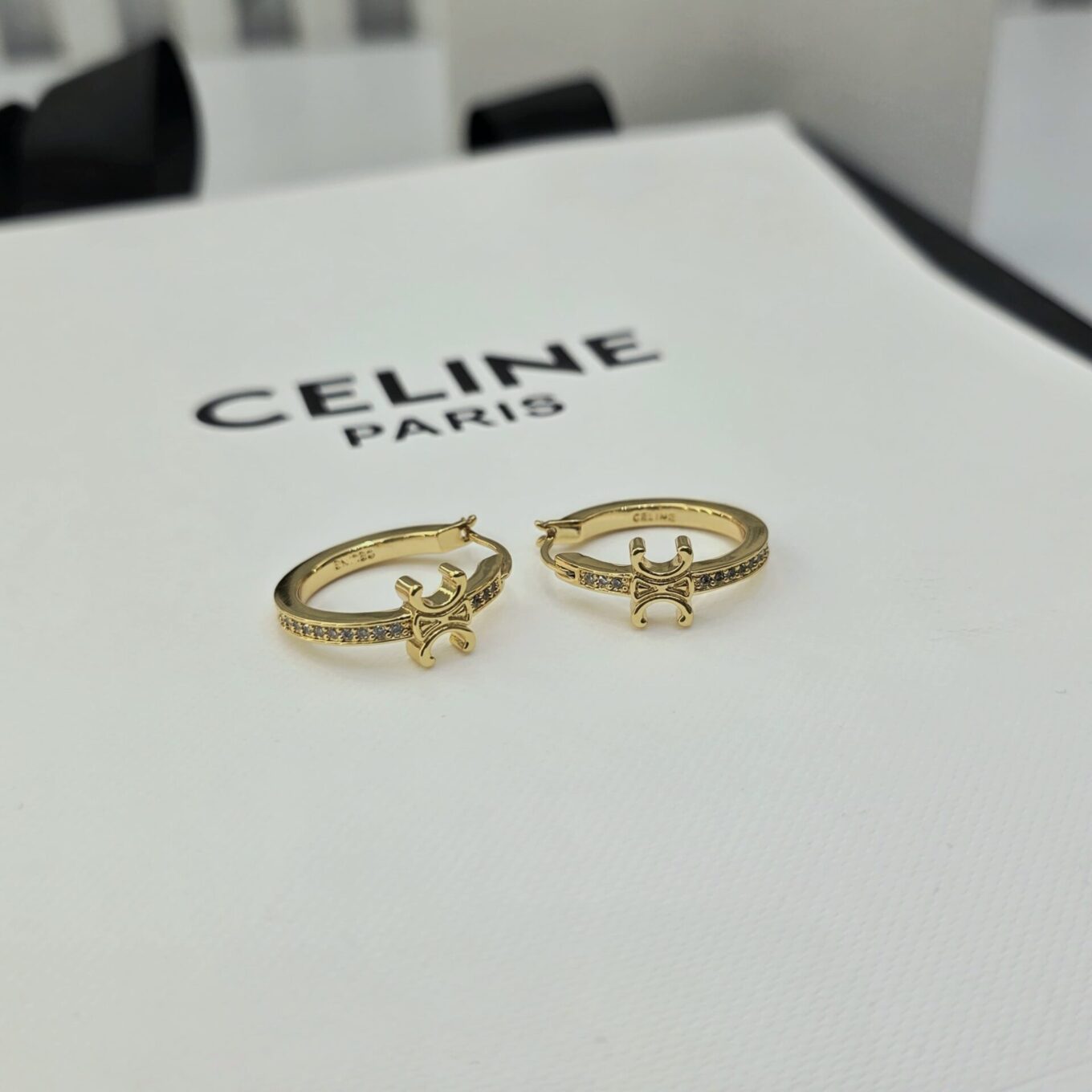 WhatsApp Image 2025-04-01 at 3.27.01 PM Celine Golden Hoop Earring