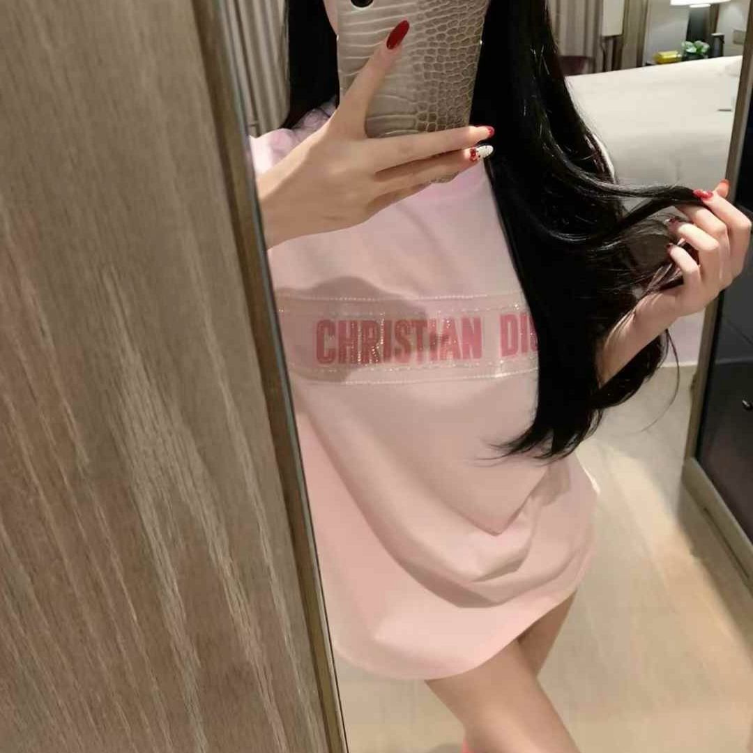 WhatsApp Image 2025-04-04 at 1.23.34 PM Christian Dior Pink T-shirt
