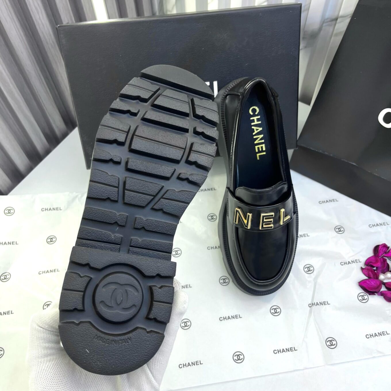 WhatsApp Image 2025-04-04 at 5.41.50 PM (1) Chanel Black Mocassin Loafer