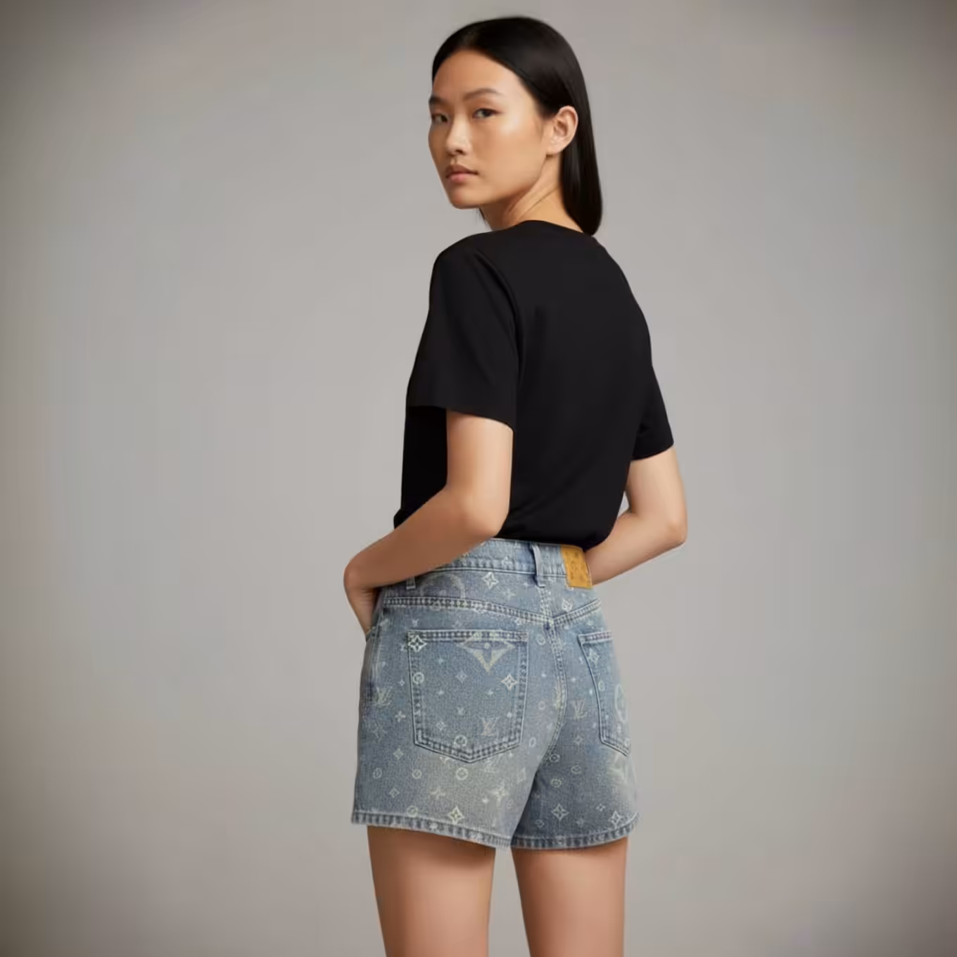 Louis Vuitton Monogram Denim Shorts For Women