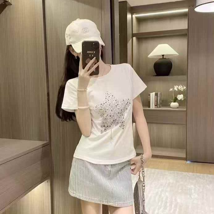 Dior Silver Stone White T-shirt