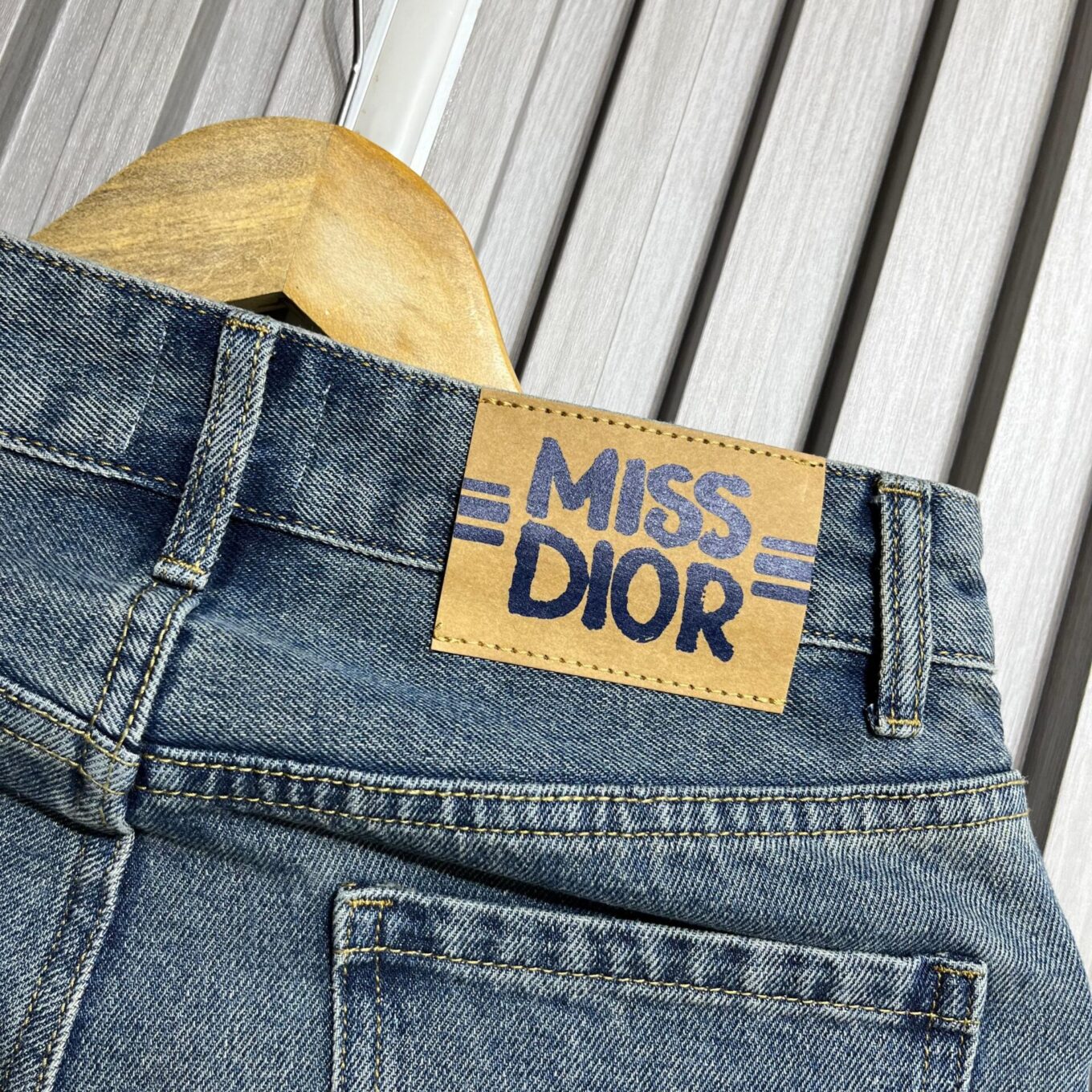 Miss Dior Women's Blue Denim Shorts