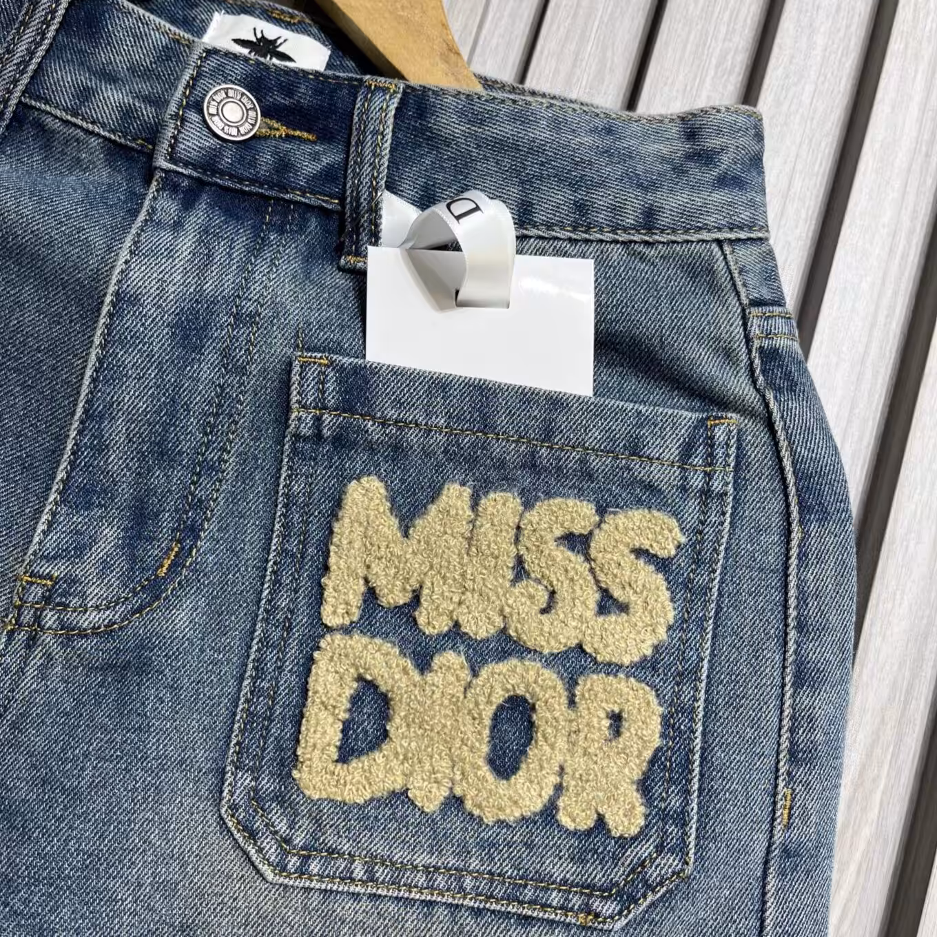 Miss Dior Women's Blue Denim Shorts