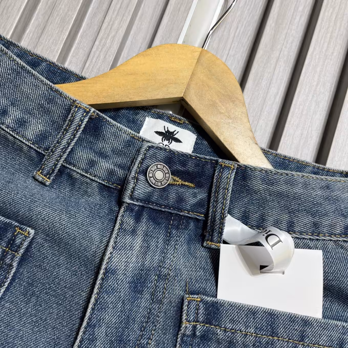 Miss Dior Women's Blue Denim Shorts