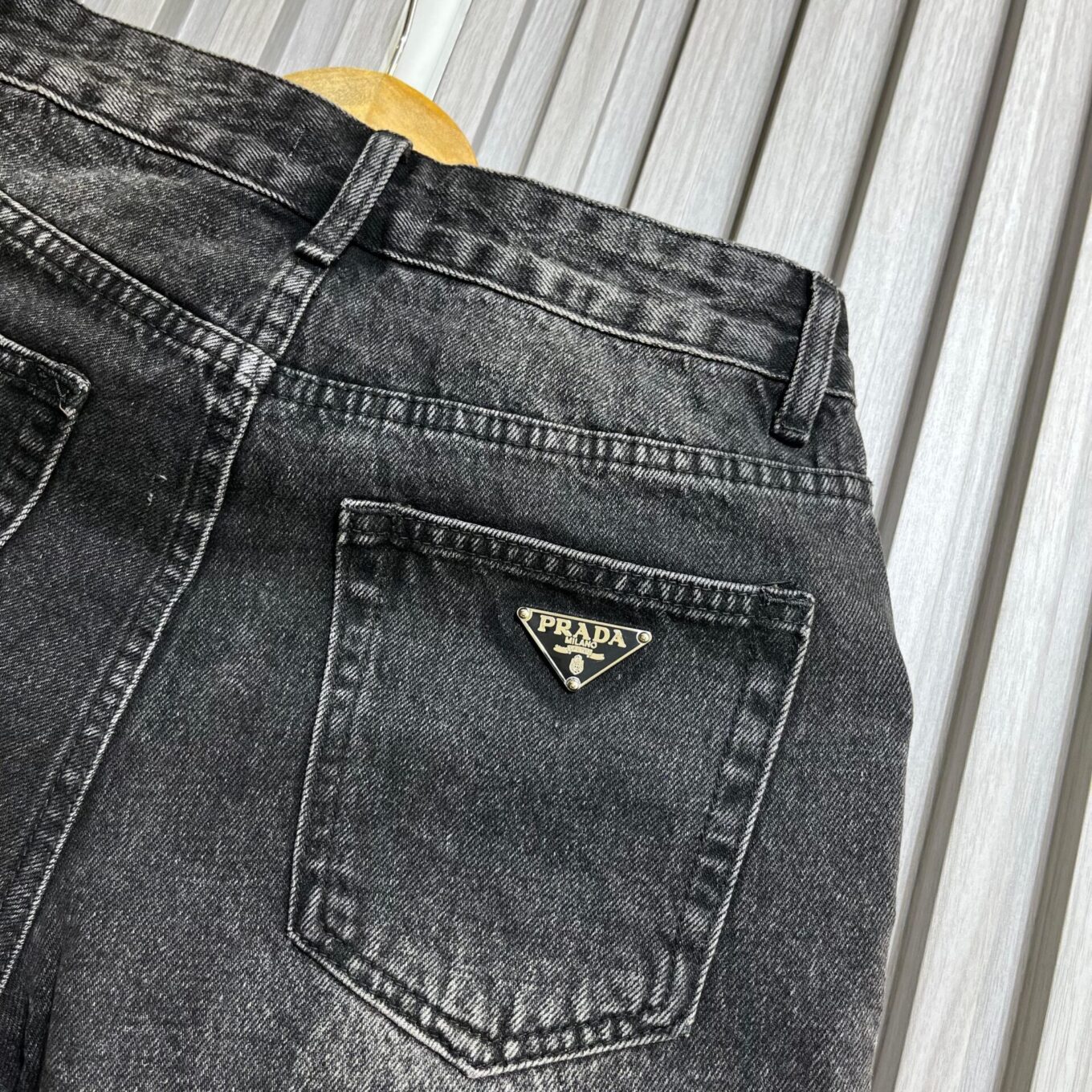 WhatsApp Image 2025-05-26 at 4.20.37 PM Prada Charcol Denim Shorts For Women