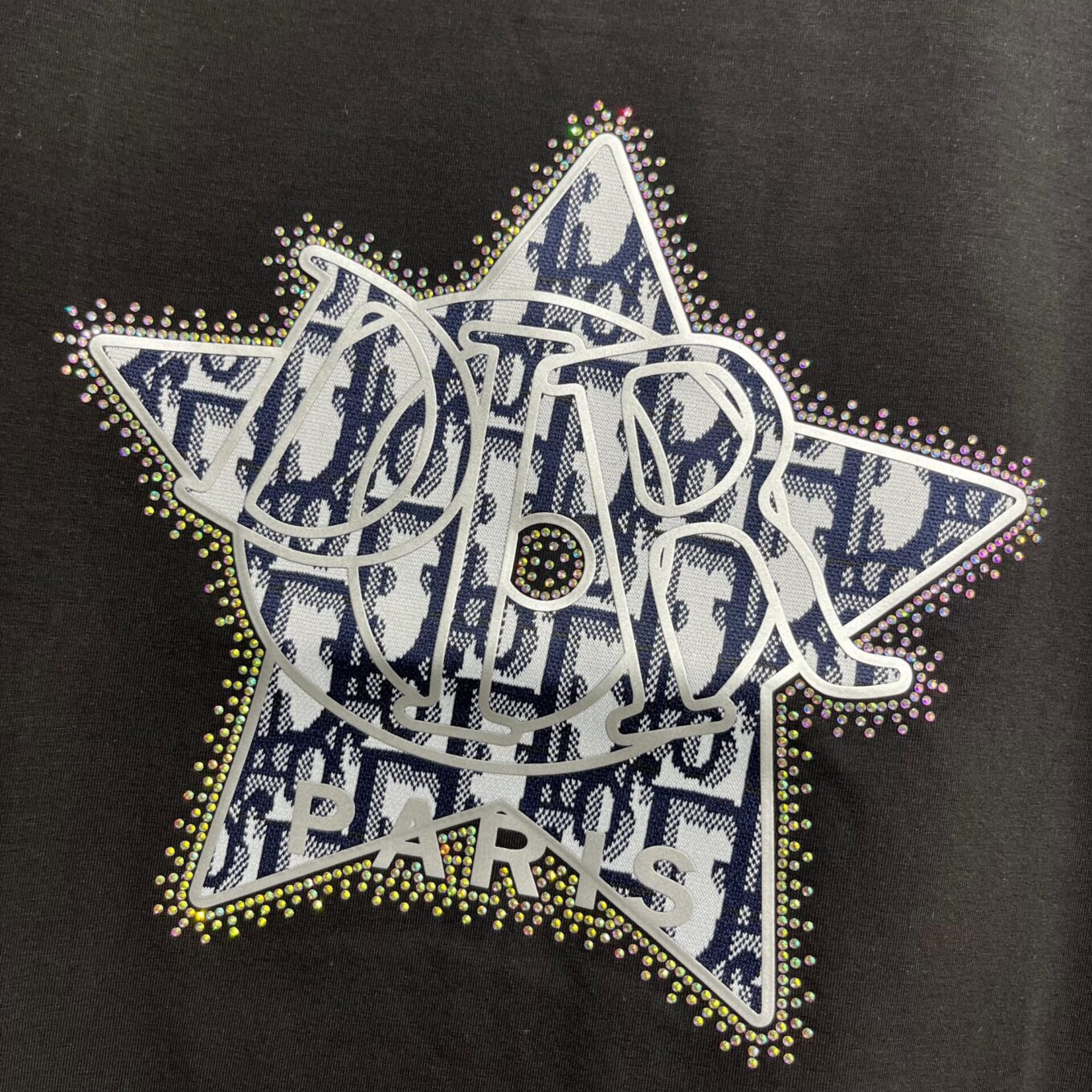 Dior Star Black T-shirt For Women