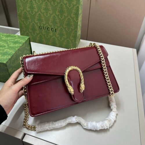 Gucci Dionysus Wine Shinny Sling Bag (With Box)