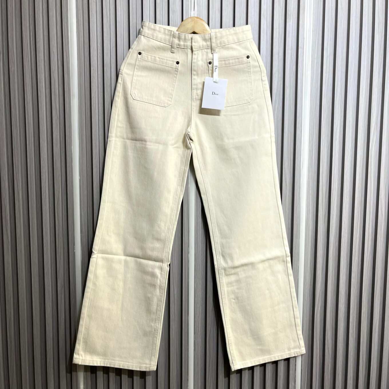 WhatsApp Image 2025-06-05 at 12.50.20 AM Christian Dior Beige Relaxed Fit Denim For Women