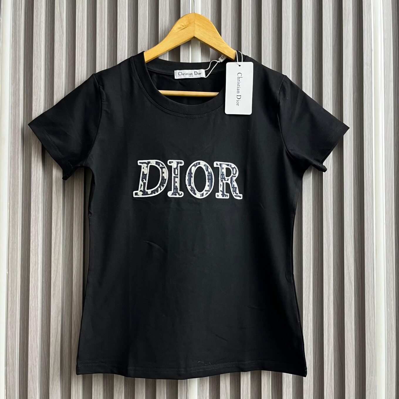Dior Black Monogram T-shirt For Women