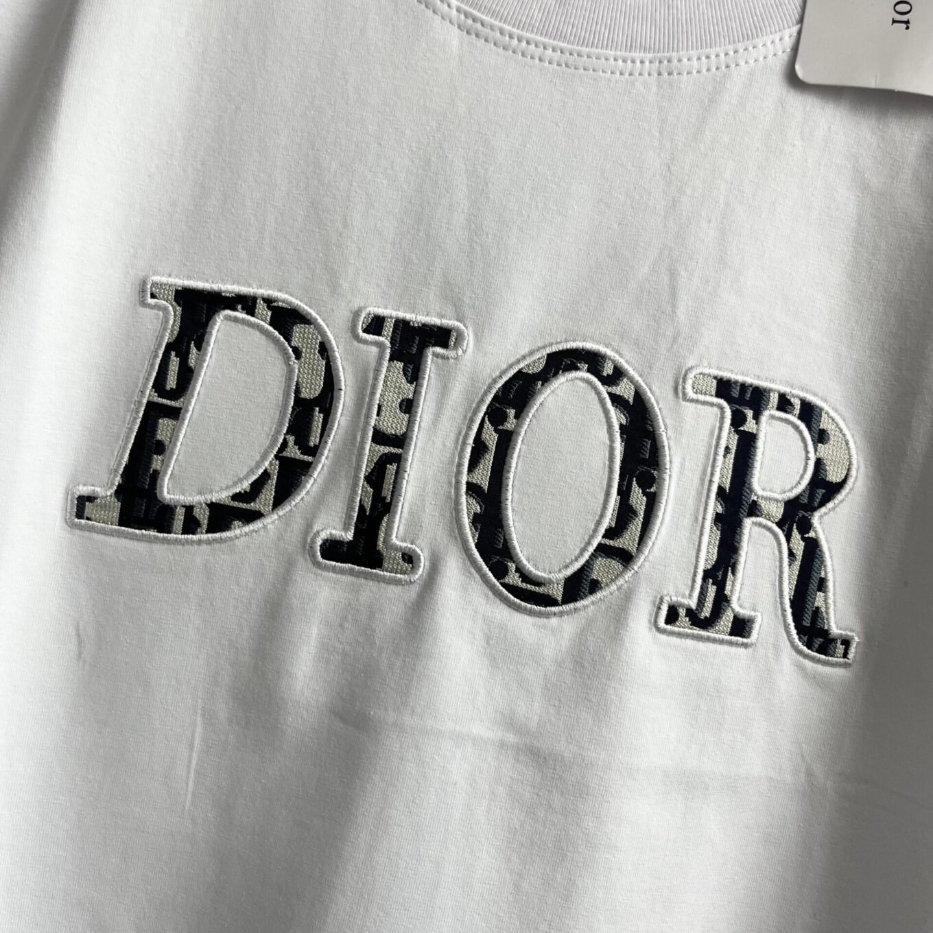Dior White Monogram T-shirt For Women