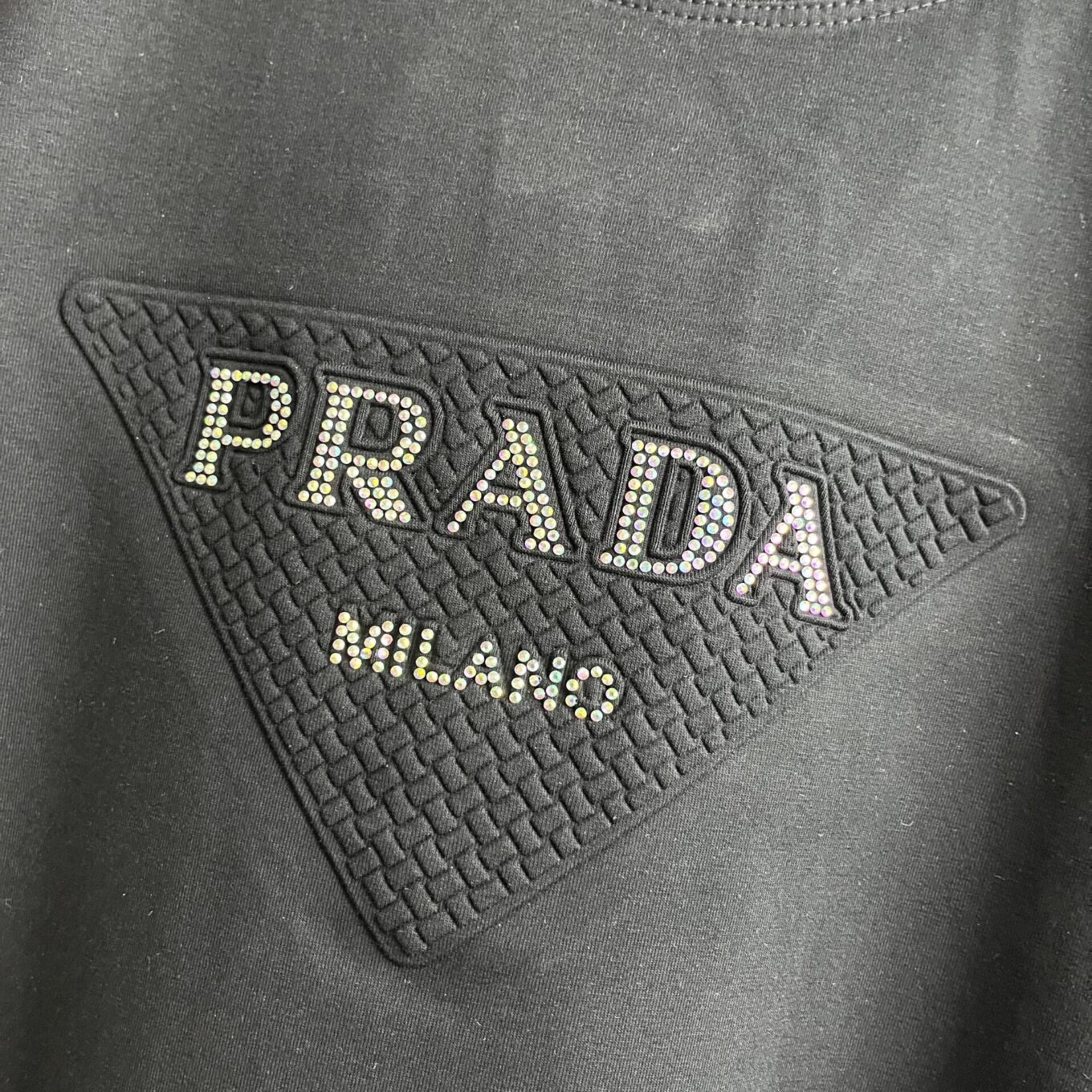 WhatsApp Image 2025-06-16 at 2.51.22 PM (1) Prada Black Tshirt For Women