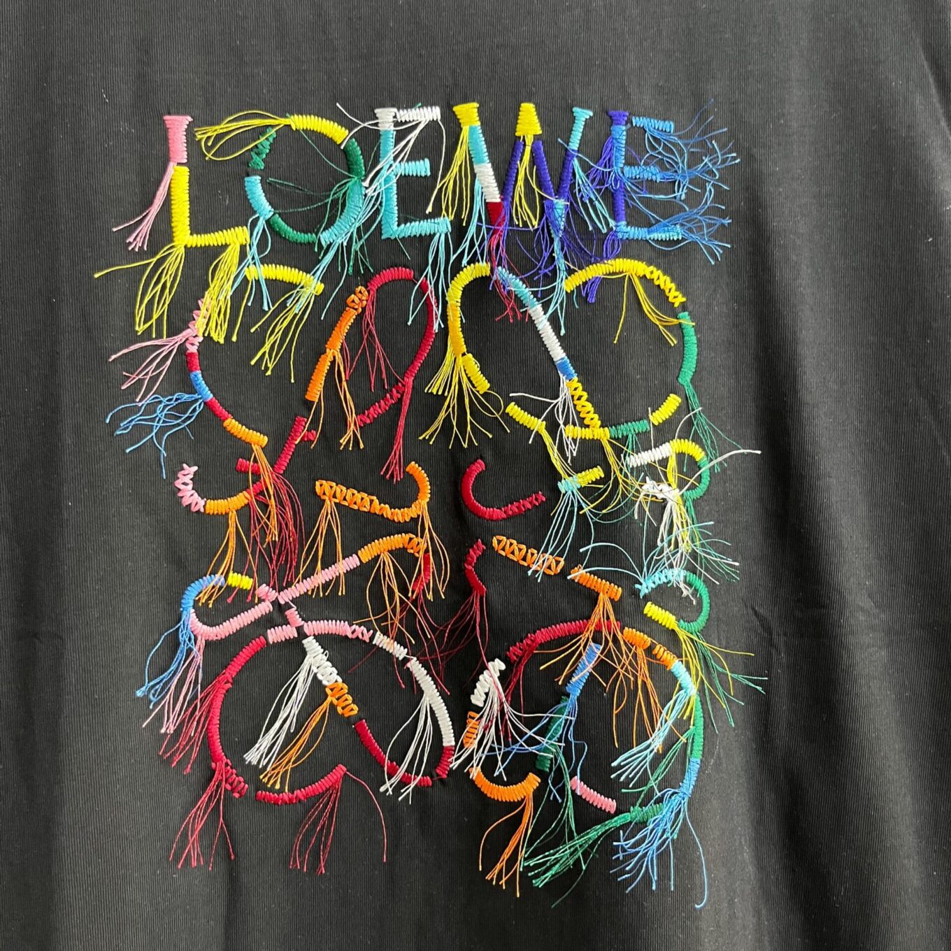 Loewe Black Oversized T-shirt  For Women