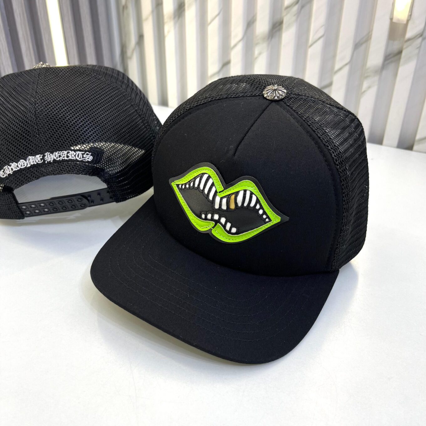 WhatsApp Image 2025-06-17 at 5.12.54 PM Chromeheart Lip Black Baseball Cap