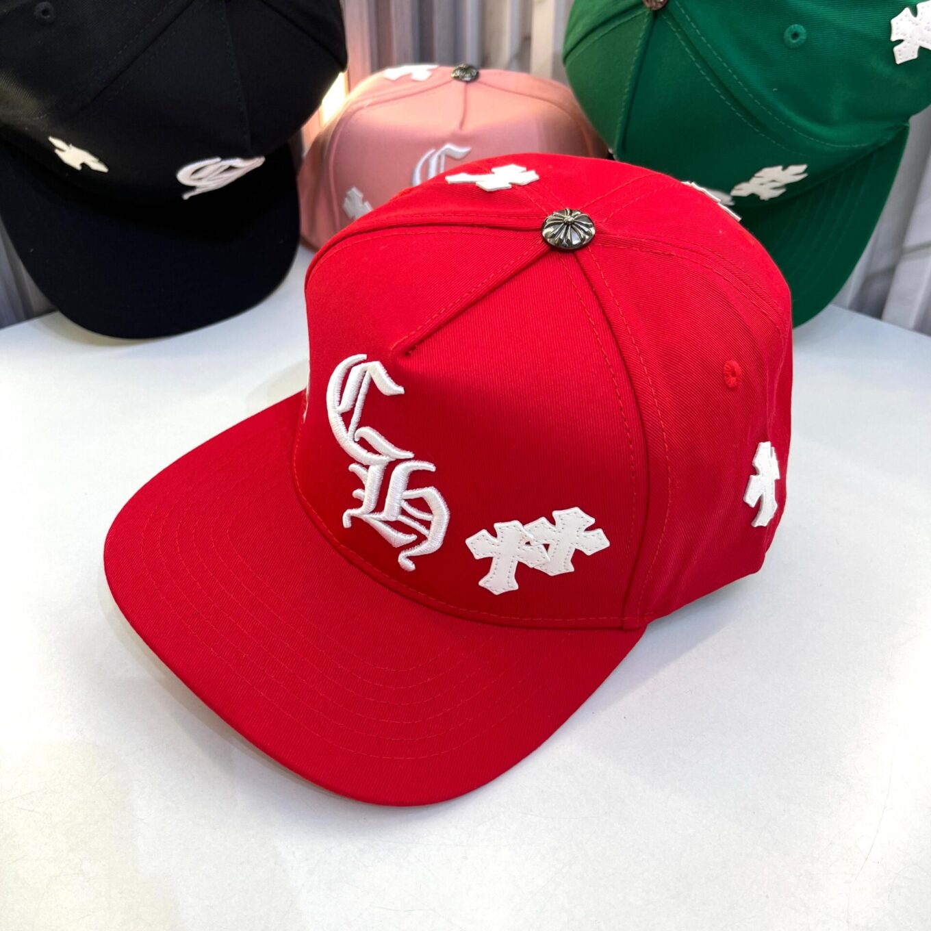 WhatsApp Image 2025-06-17 at 5.19.24 PM Chromeheart Red Baseball Cap