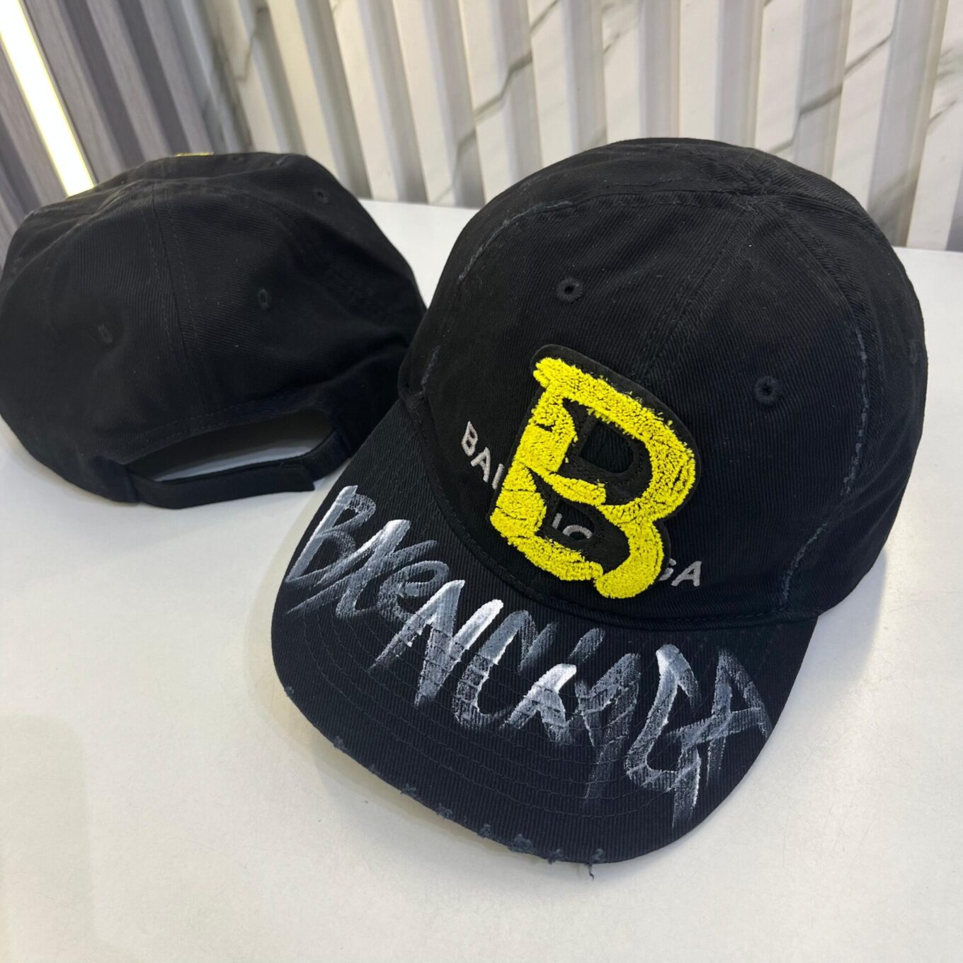 WhatsApp Image 2025-06-17 at 9.37.04 PM Balenciaga B Army Black Baseball Cap