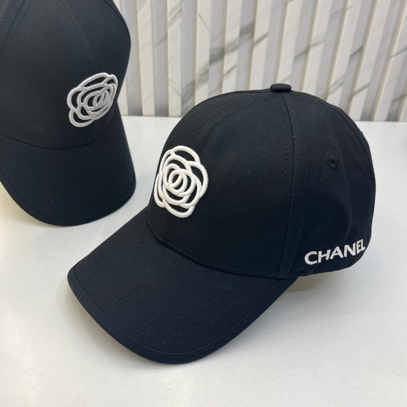 WhatsApp Image 2025-06-18 at 10.53.34 AM Chanel Black Flower Baseball Cap